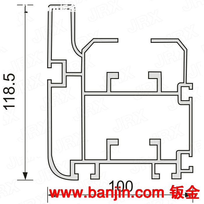 热销供应JRX-Y-10118-1.6轻型工业铝型材 广东工业铝型材