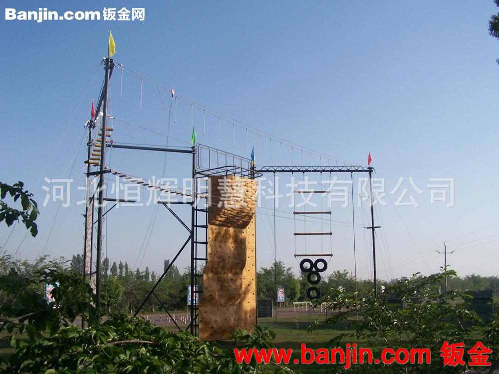 户外拓展训练设备器械实力厂家直销 天梯 空中断桥 攀岩