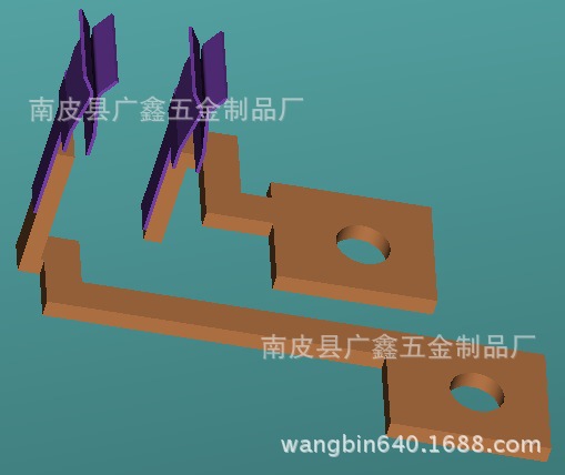 铜冲压件 电子插件 接触片
