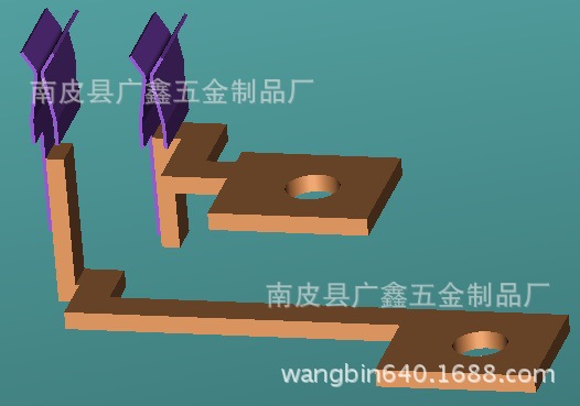 铜冲压件 电子插件 接触片
