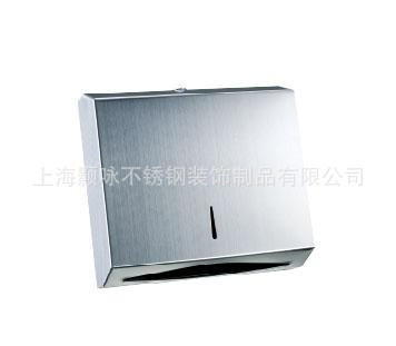 供应明装方形卫生间用不锈钢擦手纸盒 不锈钢手纸架