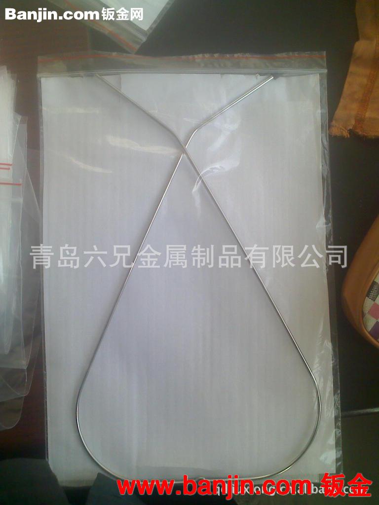 六兄批量生产假发支架，假发展示支架，铁丝镀铬展示架