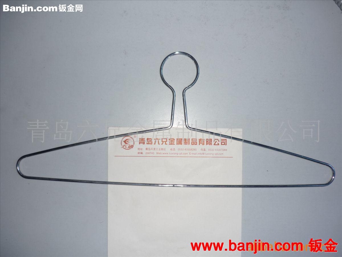 供应高档镀铬铁丝衣架，不锈钢丝衣架，衣服撑子，裤架