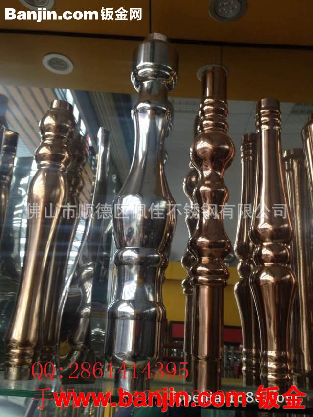 欧式风格 黑钛葫芦立柱 阳台罗马柱立柱  仿金立柱 批量定制