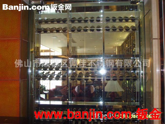 拉丝玫瑰金不锈钢屏风 酒店装饰屏风