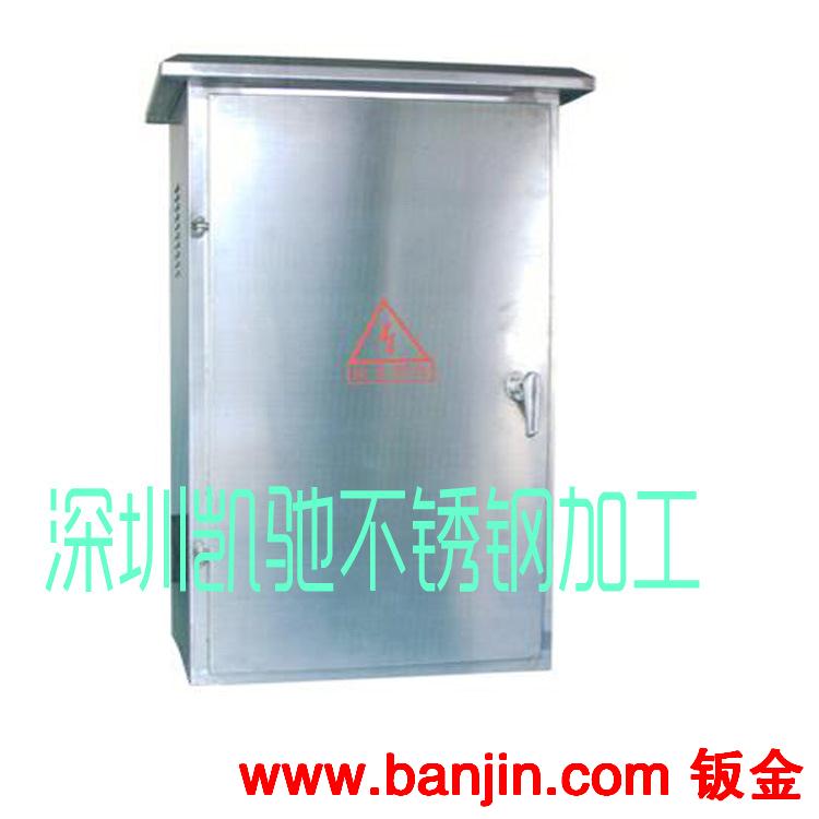 不锈钢配电箱/300-250-150室外不锈钢防水箱/安防挂箱/落地箱加厚