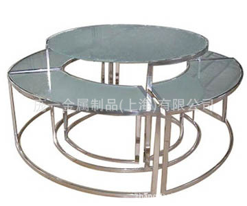 【专业定制】金属展示柜，商场道具，服装展示柜，不锈钢道具加工