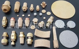 铜烧结过滤 锈钢粉末精密滤芯 螺纹接头消声器滤网滤片滤塞