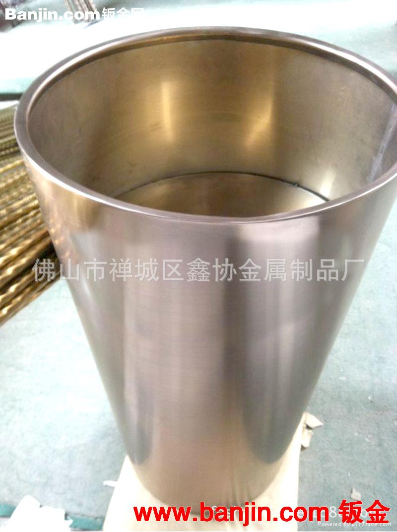 高端组合花盆 不锈钢商场花盆 不锈钢花缸 时尚创意花盆花器