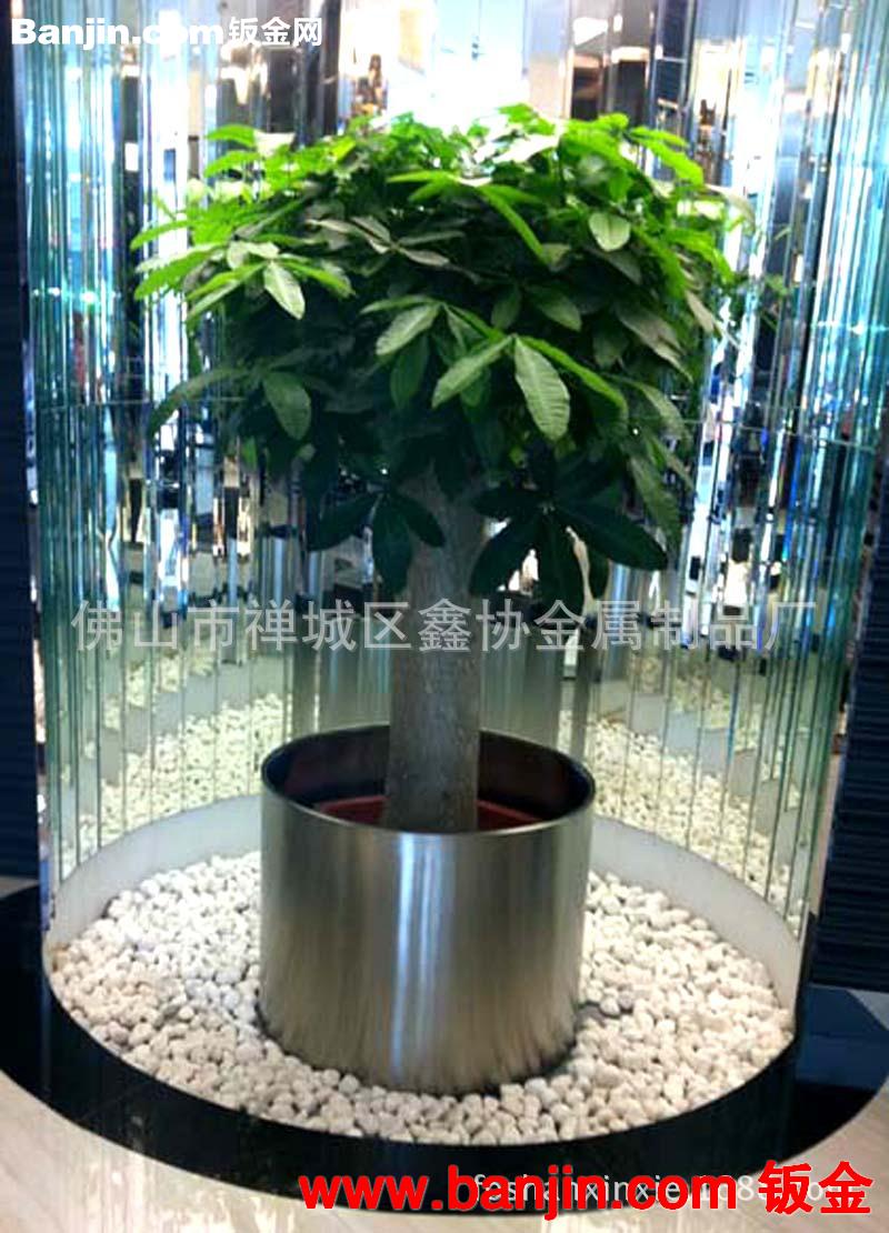 不锈钢花盆工厂化生产，厂家直销可根据要求定制各种不锈钢花盆