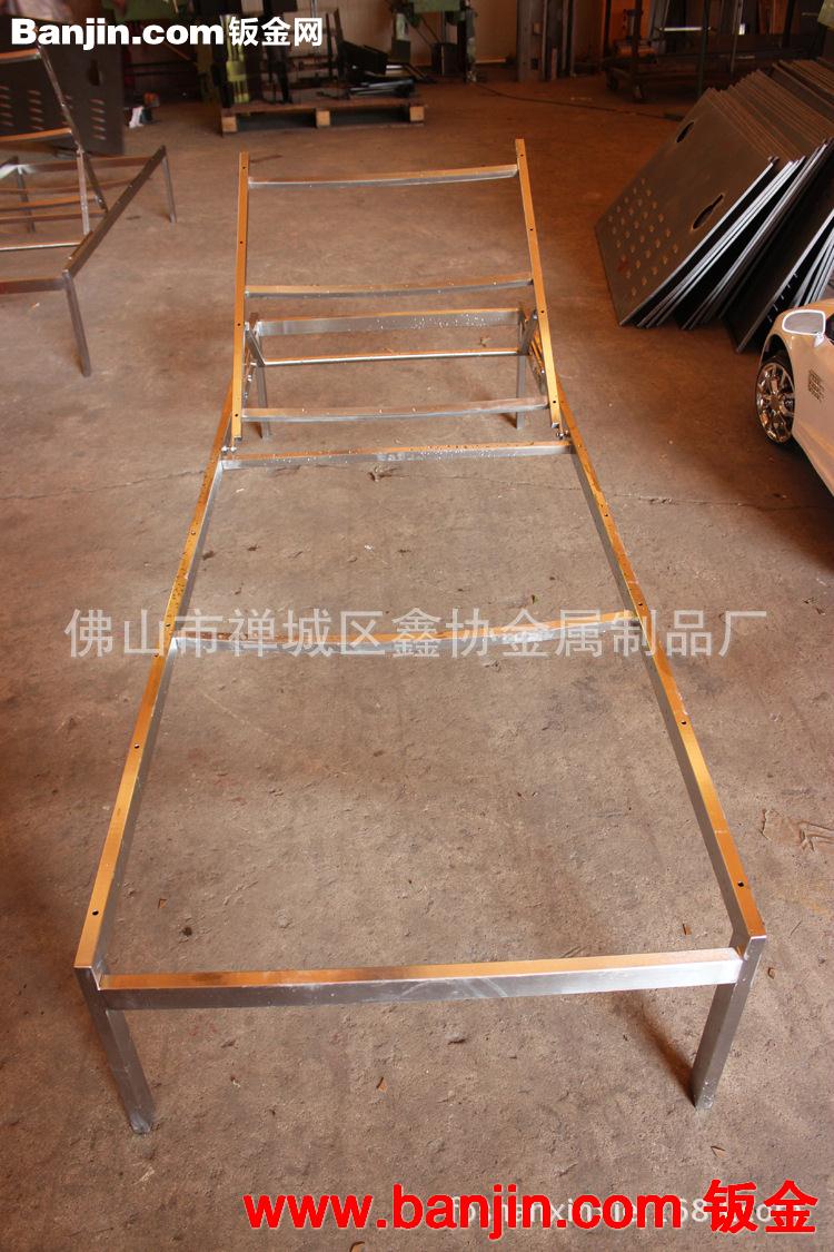 户外家具厂家沙滩椅休闲躺床|简约高档304不锈钢躺床|阳台午休床