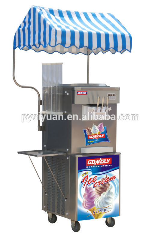 热售台式MQ-L22A三头三色麦当劳,KFC冰淇淋机