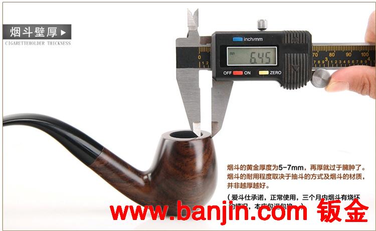 特价直销 小叶黑檀木烟斗 9mm过滤芯烟丝斗烟具批发 爆款烟斗批发