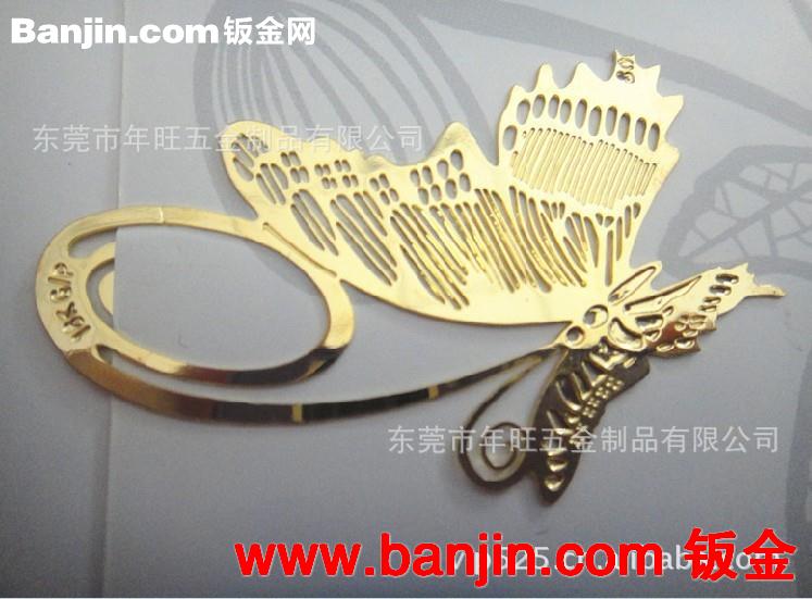 限时供应 不锈钢腐蚀上色书签 丝印LOGO书签 礼品书签 质量保证