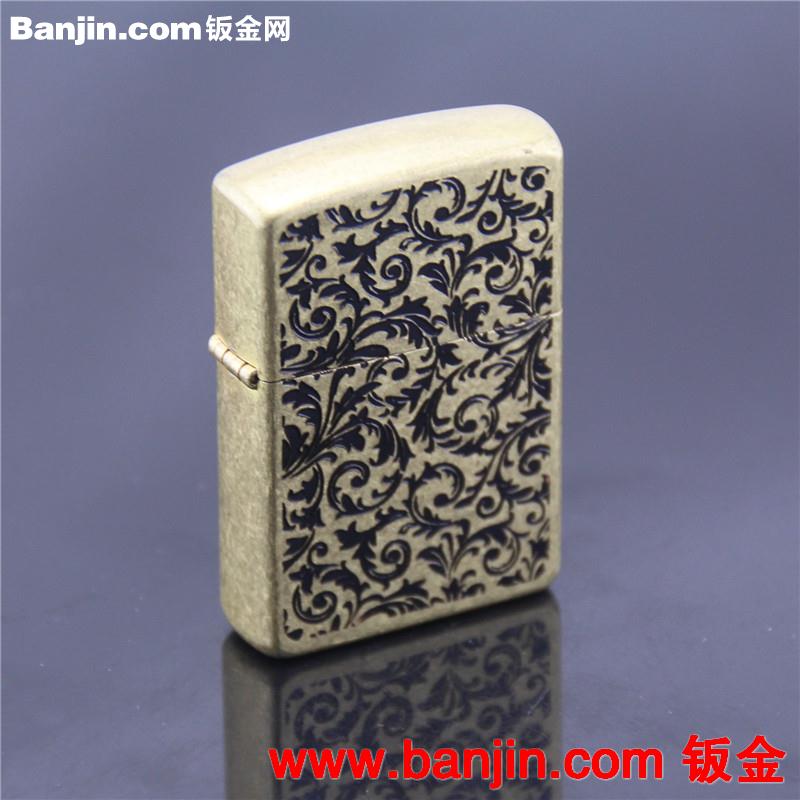 佐罗促销装 Z8513B原铜唐草精装 买5个送2瓶煤油 高档煤油打火机