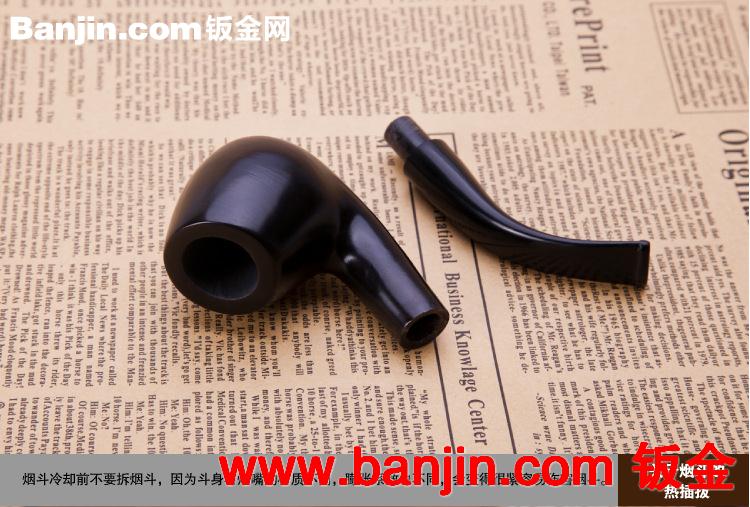 特价直销 小叶黑檀木烟斗 9mm过滤芯烟丝斗烟具批发 爆款烟斗批发