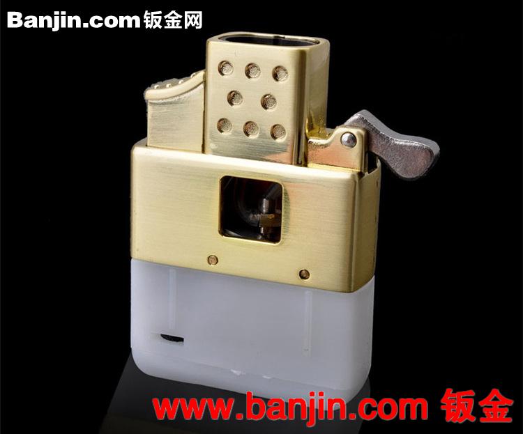 ZIPPO类创意防风双直冲打火机 充气打火机 金属煤油气体打火机