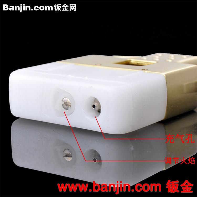 ZIPPO类创意防风双直冲打火机 充气打火机 金属煤油气体打火机