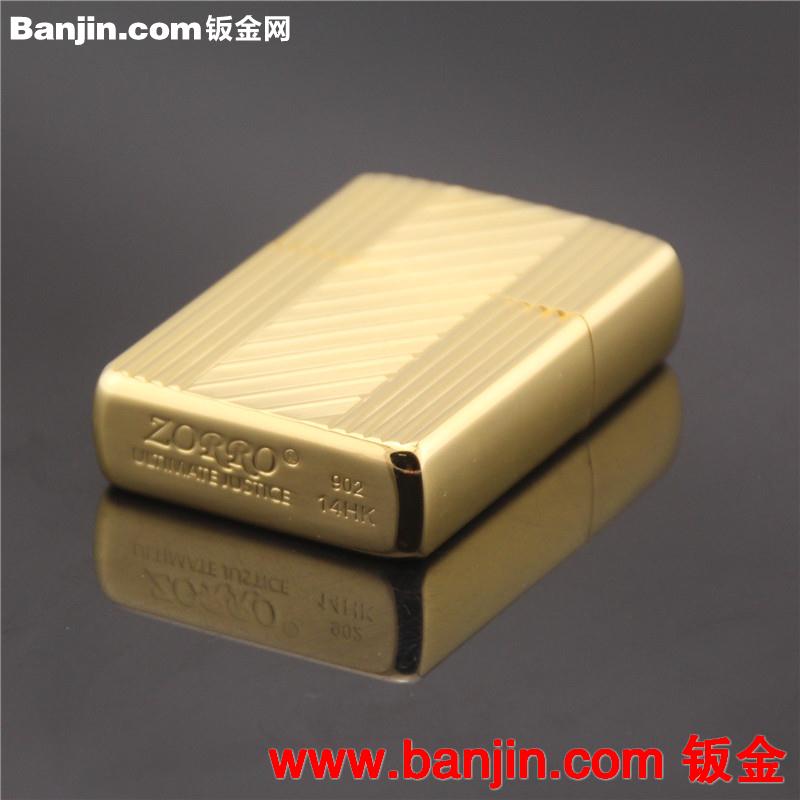 佐罗新款上市Z8514A-24K金雕刻时光 高档煤油打火机 礼品促销定制