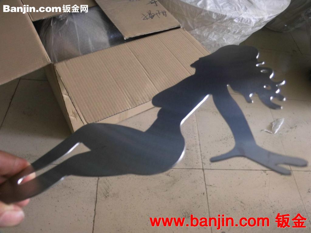不锈钢美女，不锈钢激光切割，不锈钢平面造型