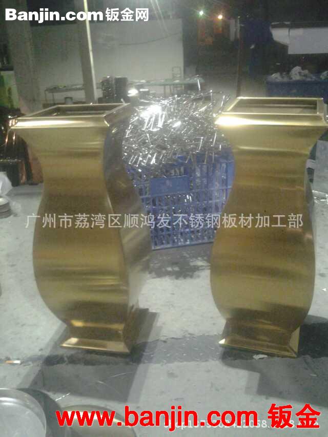 现代酒店不锈钢花钵，插花器，企业大堂多彩风水球，广场景点饰品