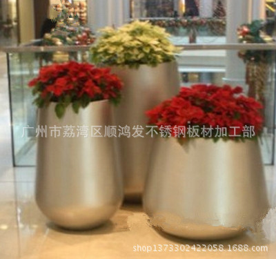 定做异形艺术家居不锈钢花瓶，竹节高庄花瓶，酒店用品，大堂饰品