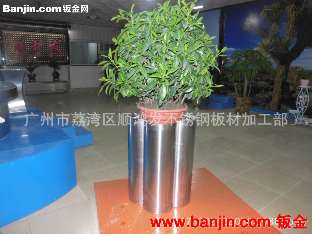 新型艺术不锈钢花瓶，不锈钢花盆，酒店企业大堂不锈钢船型花箱