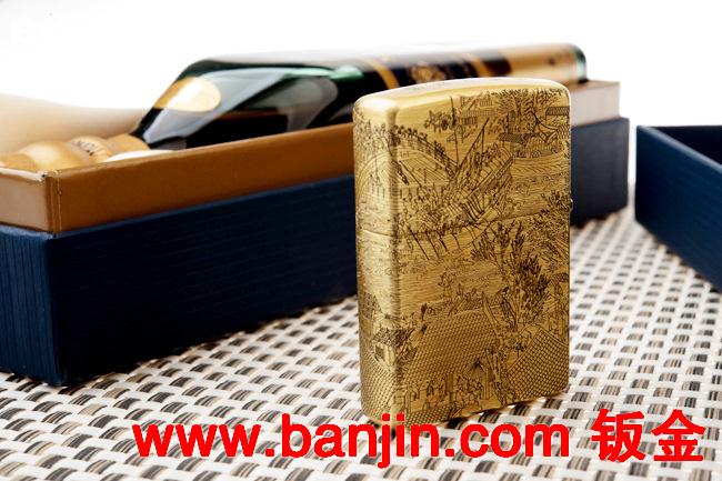 ZIPPO打火机原装正品  2012经典款 清明上河图 纯铜