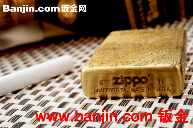 ZIPPO打火机原装正品  2012经典款 清明上河图 纯铜