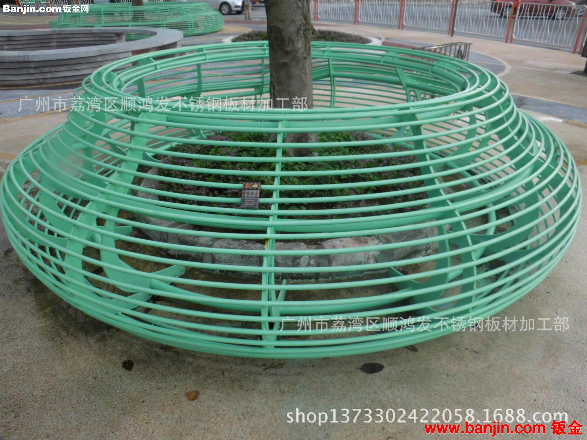 不锈钢景观花钵，公园树池，休闲广场摆件   大花盆