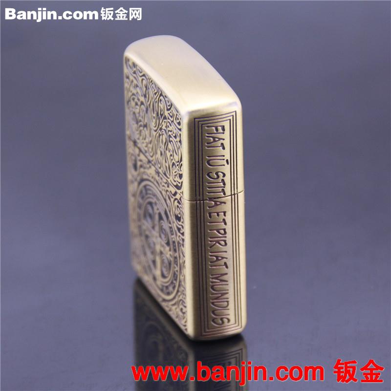 香港大亨D9009B康斯坦丁 高档铜壳高档煤油打火机 广告汽车礼品