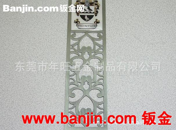 低价订做 各种规格书签 不锈钢书签 礼品书签 镂空logo书签