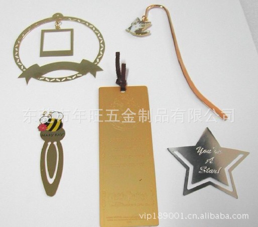 低价订做 各种规格书签 不锈钢书签 礼品书签 镂空logo书签