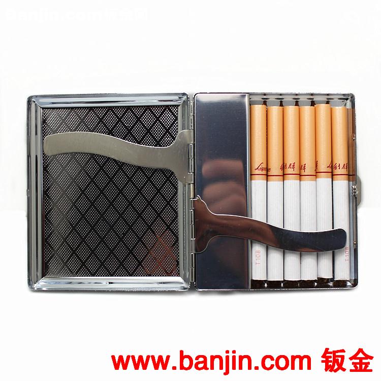 新款竑炫USB充电打火机带烟盒/电子点烟器/创意金属超薄防风/批发
