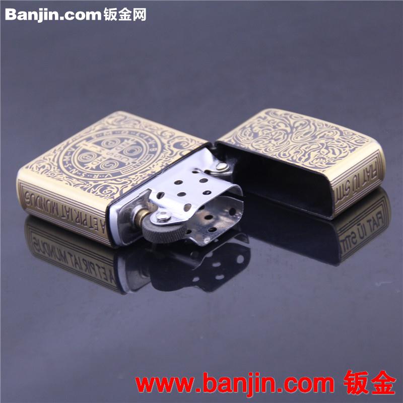 香港大亨D9009B康斯坦丁 高档铜壳高档煤油打火机 广告汽车礼品