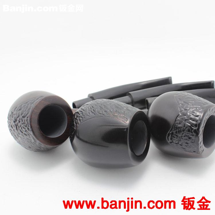 特价直销 小叶黑檀木烟斗 9mm过滤芯烟丝斗烟具批发 爆款烟斗批发