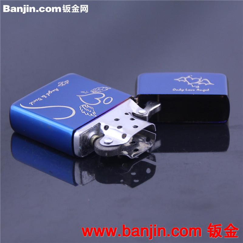 ZIPPO类蓝冰之天使与魔鬼 激刻系列煤油打火机 广告创意打火机