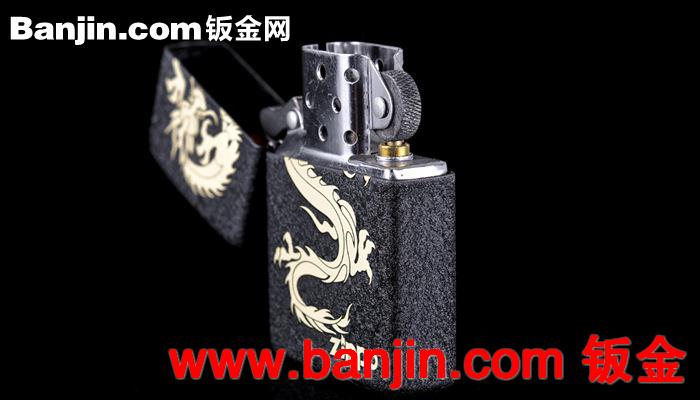 原装正品ZIPPO芝宝打火机 236飞龙在天黑裂漆 美国zippo打火机