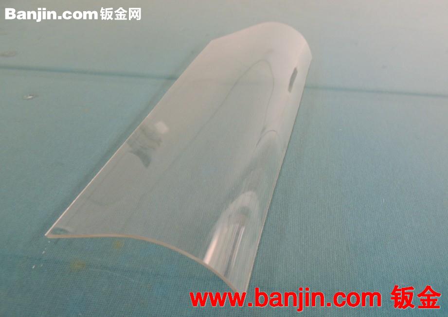 有机玻璃烤弯亚克力热弯透明奶白