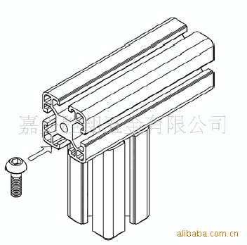 铝型材 专用半圆头螺栓 M6*10