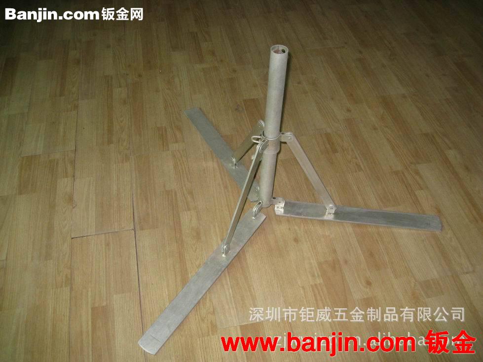 可伸缩、开关式广告伞底座、底座、不锈钢加工