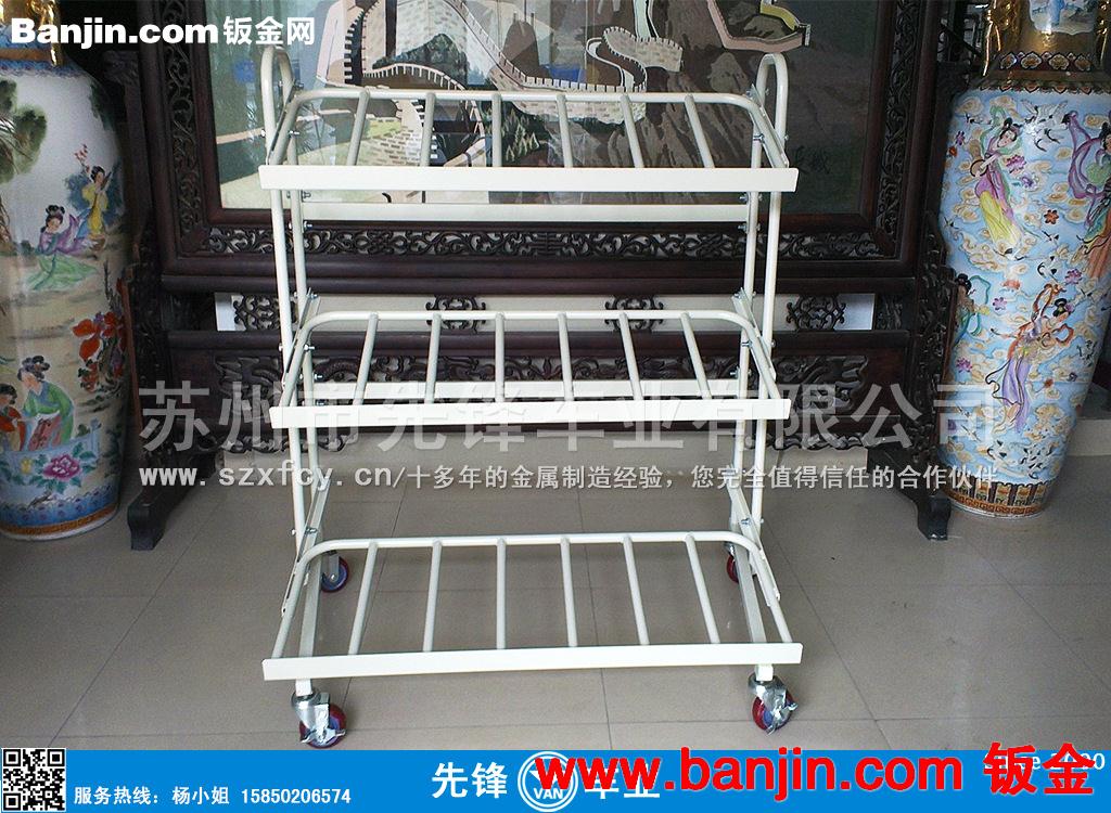 金属置物架 万向轮供企业运输和家庭使用均可 倾斜式