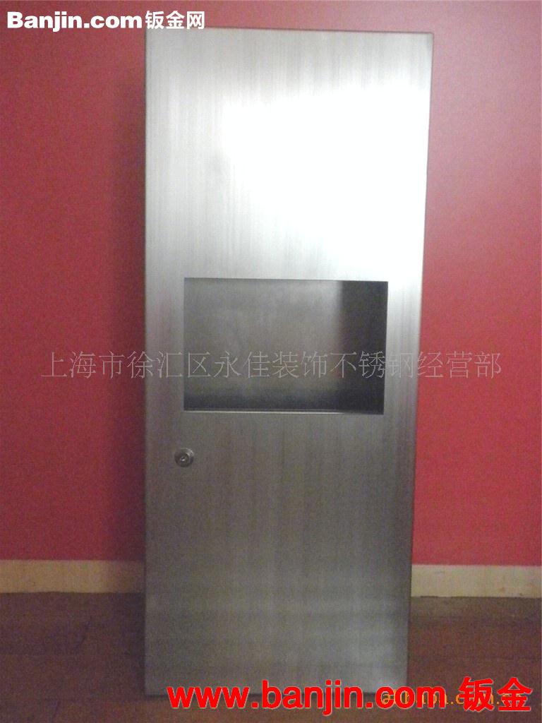 特价供应品牌入墙式不锈钢单门带垃圾桶手纸箱系列产品