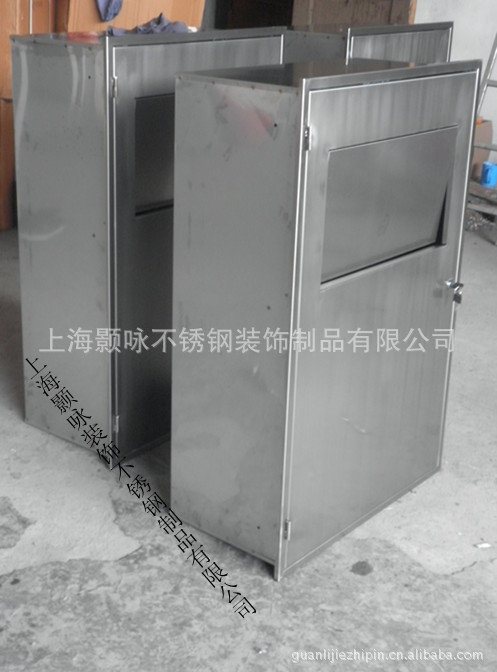 批发暗装高档304不锈钢垃圾桶