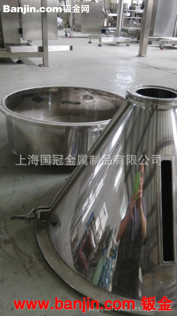 厂家供应 上海现货销售不锈钢锥斗，料箱  上海加工料斗，储料罐