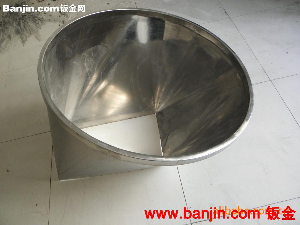 不锈钢加工，方圆过渡斗加工，斜圆锥斗加工