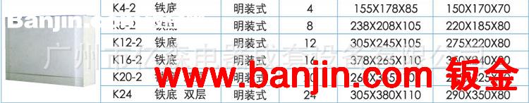 供应福星型塑面铁底配电箱 藏壁式配电箱加工定制