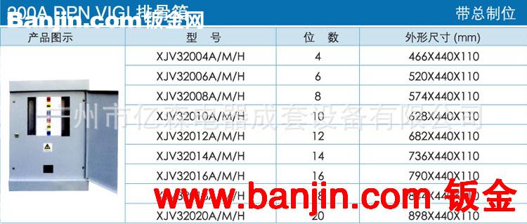 供应DPN VIGI 带总制位新型排骨箱加工定制