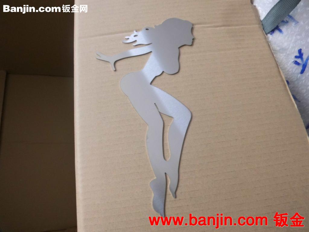 不锈钢美女，不锈钢激光切割，不锈钢平面造型