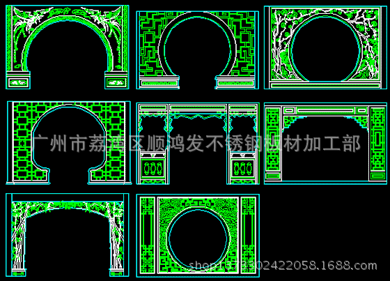 现代酒店大堂摆件，家居不锈钢屏风，企业办公室钛金屏风